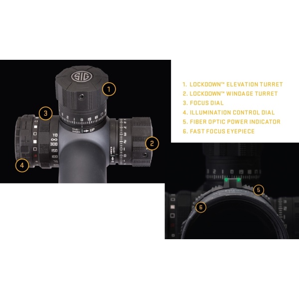 Sig Sauer Tango 6 3-18x44 TriPlex Graphite - Image 2