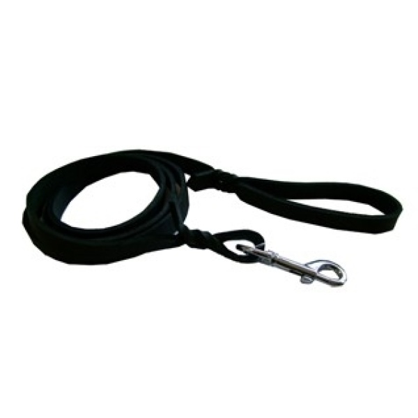 Hundeline 1,2x180 Sort Læder
