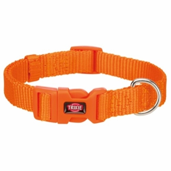 Premium halsbånd S-M 30-45 cm/15mm Orange