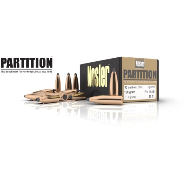 Nosler .284 160 gr. Partition 50 stk.