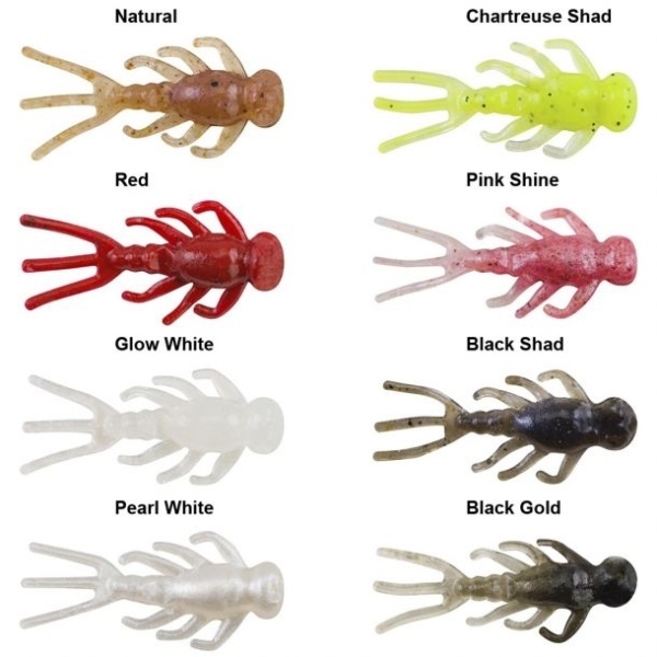 Powerbait Ice Mayfly 2cm Rød