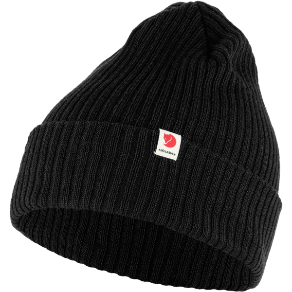 FJÂLLRÂVEN Rib Hat Black