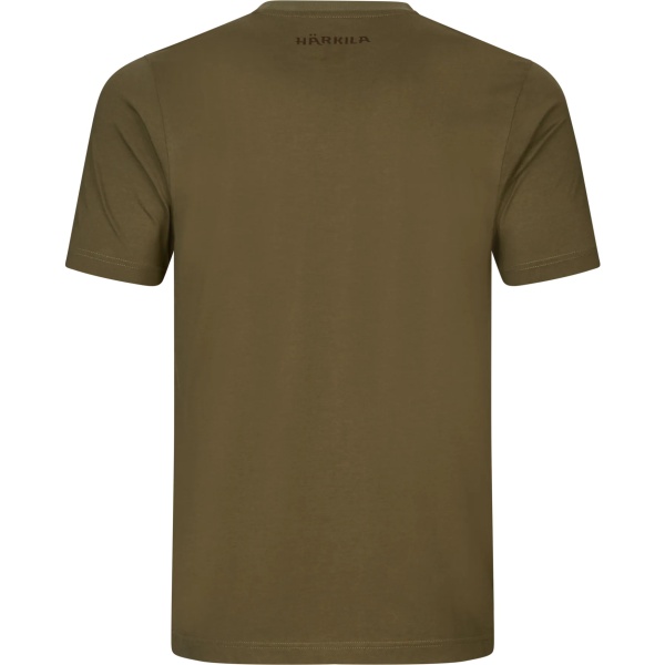 HÄRKILA H-Logo S/S T-shirt Dark Olive - Image 3