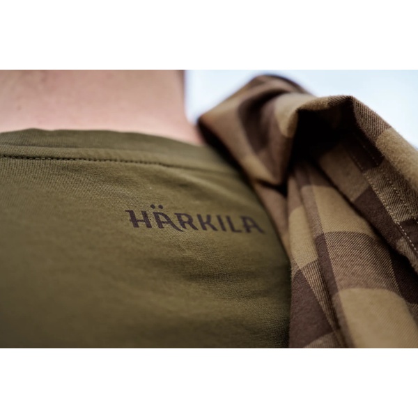 HÄRKILA H-Logo S/S T-shirt Dark Olive - Image 4