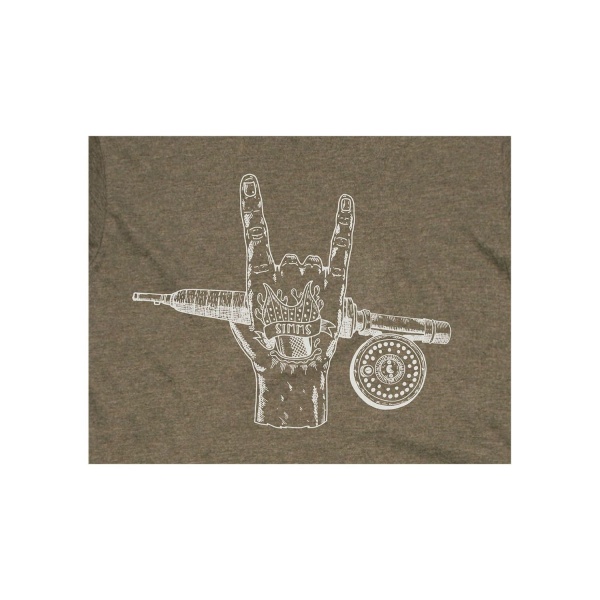 Simms Hackett Rocker T-Shirt - Olive Heather - Image 2