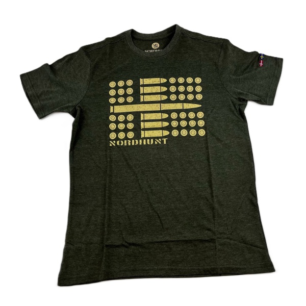 NORDHUNT Ammo Flag T-shirt Olive Melange