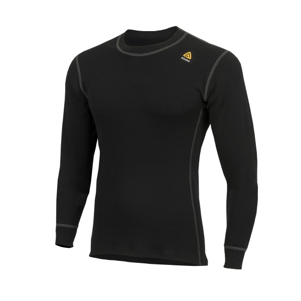 Aclima Warm Wool Man Shirt Crew Neck Black
