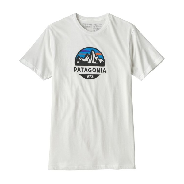 Patagonia T-Shirt Fitz Roy Scope Organic Hvid