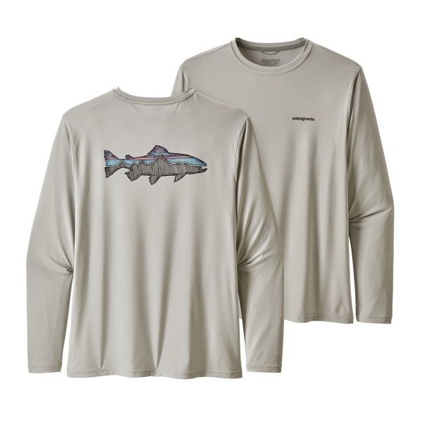 Patagonia Men's Capilene CoolDaily Lang - Fish Grå