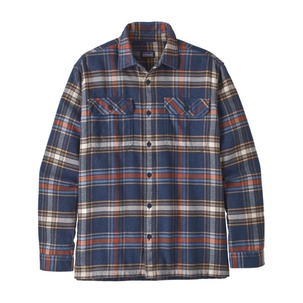 Patagonia L/S Fjord Flannel Shirt - New Navy