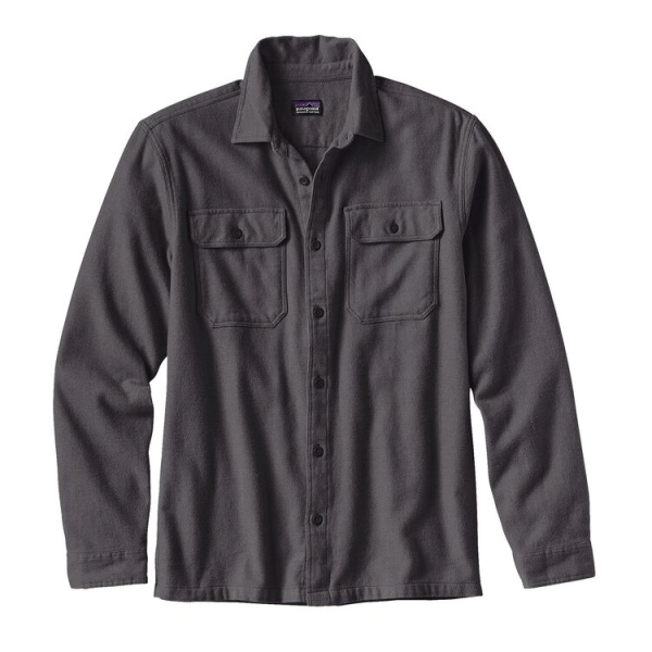 Patagonia L/S Fjord Flannel Shirt - Forge Grey
