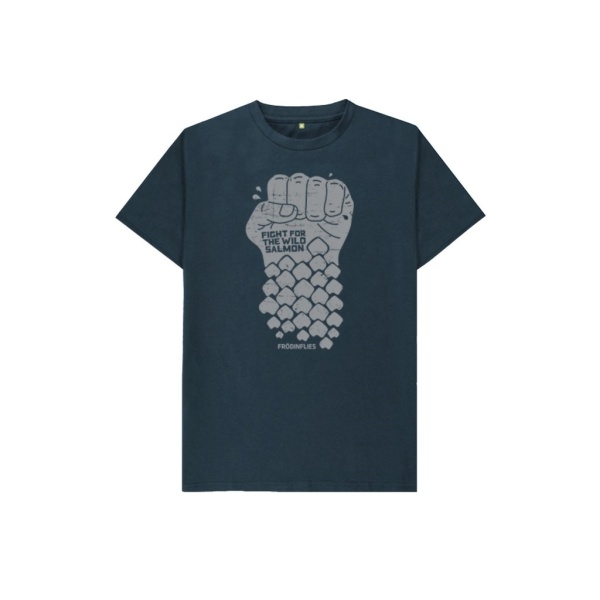 Frödinflies Organic Wild Salmon T-shirt - Blue