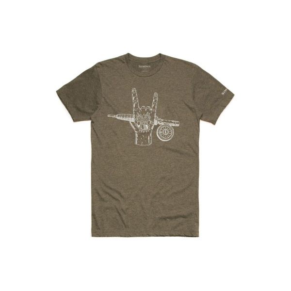 Simms Hackett Rocker T-Shirt - Olive Heather