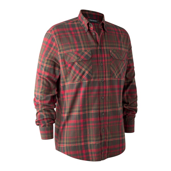 Deerhunter Marvin Skjorte - Red/Brown Check