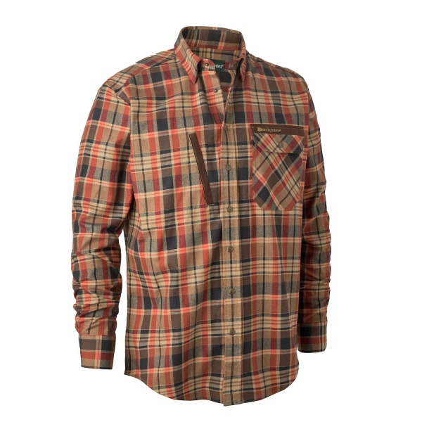 Deerhunter Hektor Skjorte - Orange Check