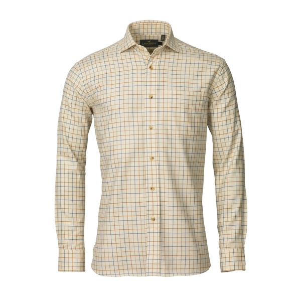 Laksen Reggie Skjorte - Orange Check