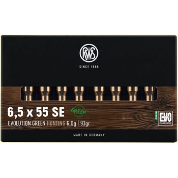 RWS 6,5X55 6,0g Evolution Green