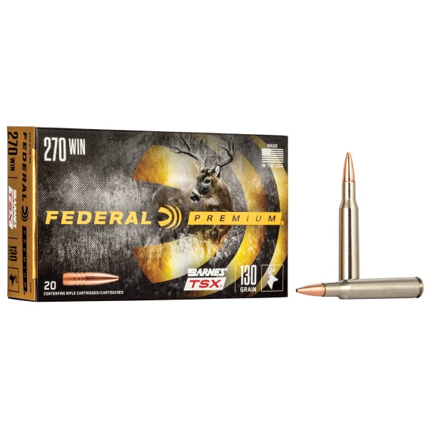 FEDERAL PREMIUM 270 Win M/BARNES 130gr TSX