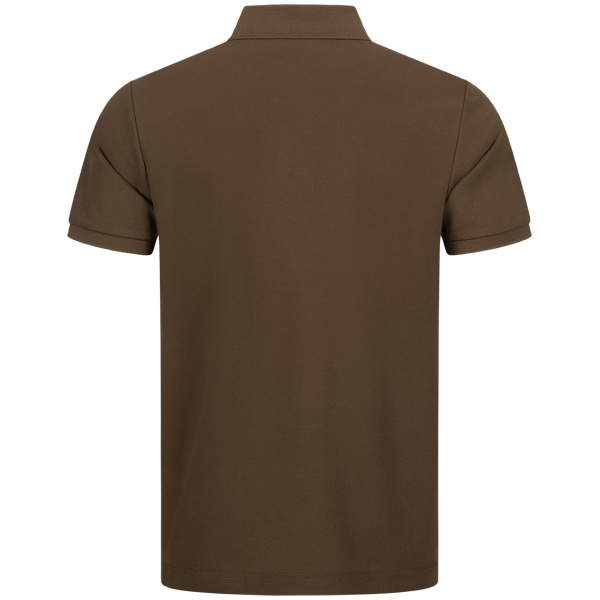 BLASER Solid 25 Polo Dark Brown - Image 2