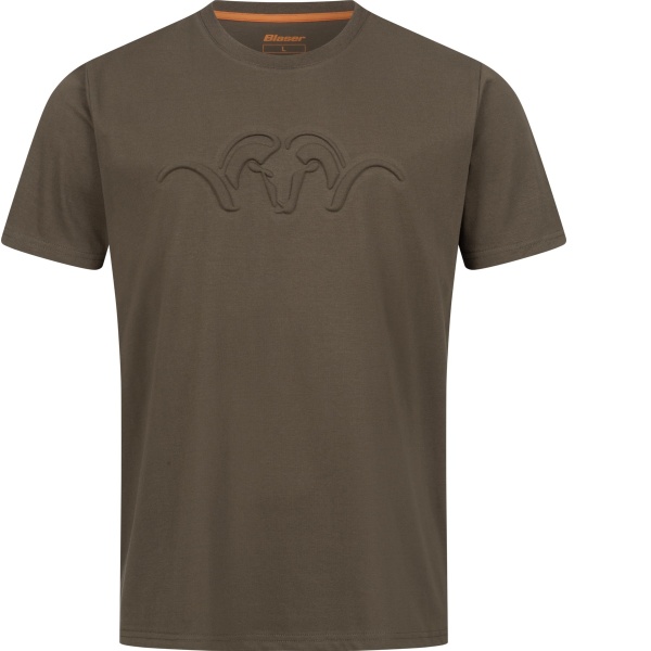 BLASER T-shirt Argail 3D Debossed T25 Dark Brown