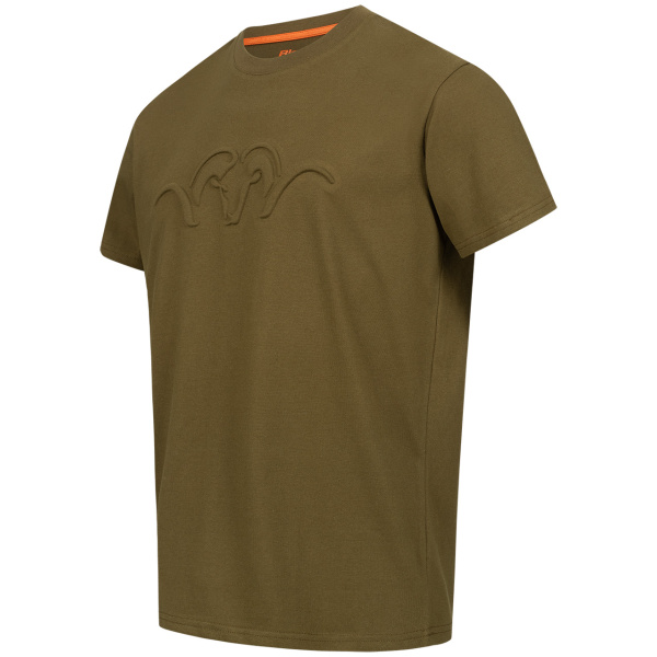 BLASER T-shirt Argail 3D Debossed T25 Dark Olive - Image 3