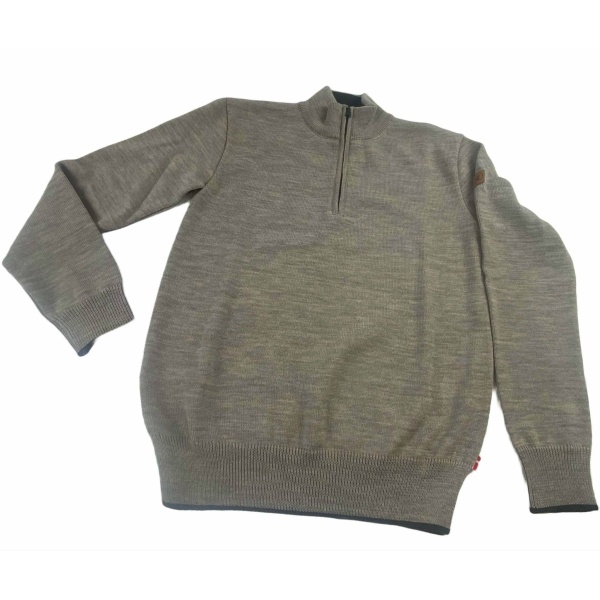 NORDHUNT Runar 1/2 Zip Knit Savanna Melange