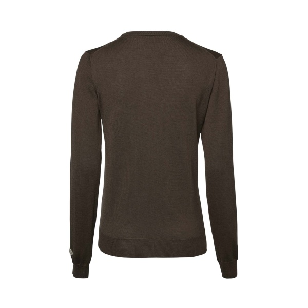 Chevalier Blaise V-neck merino pullover Brown - Image 2
